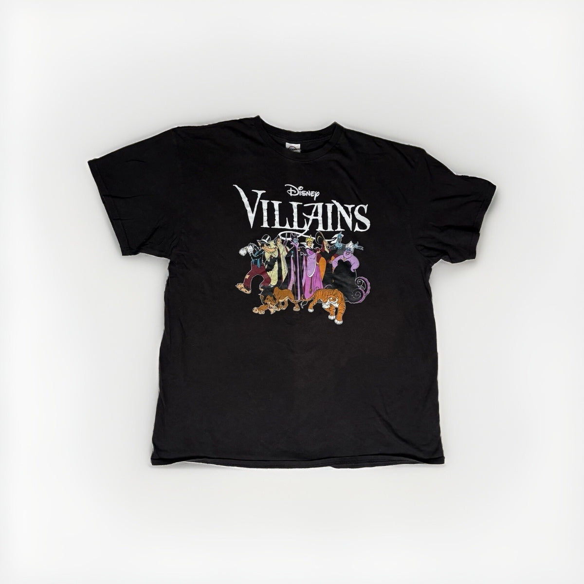 Vintage Disney Villains Black Graphic T-Shirt XL Delta Pro