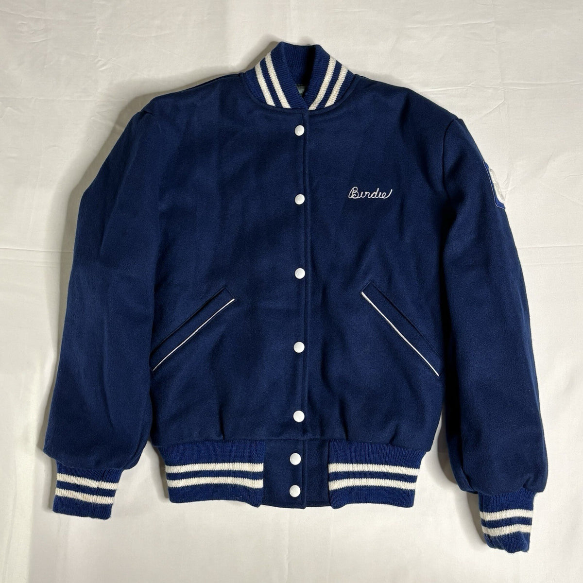 Vintage 1970s The Standard Pennant Co. Varsity Wool Bomber -