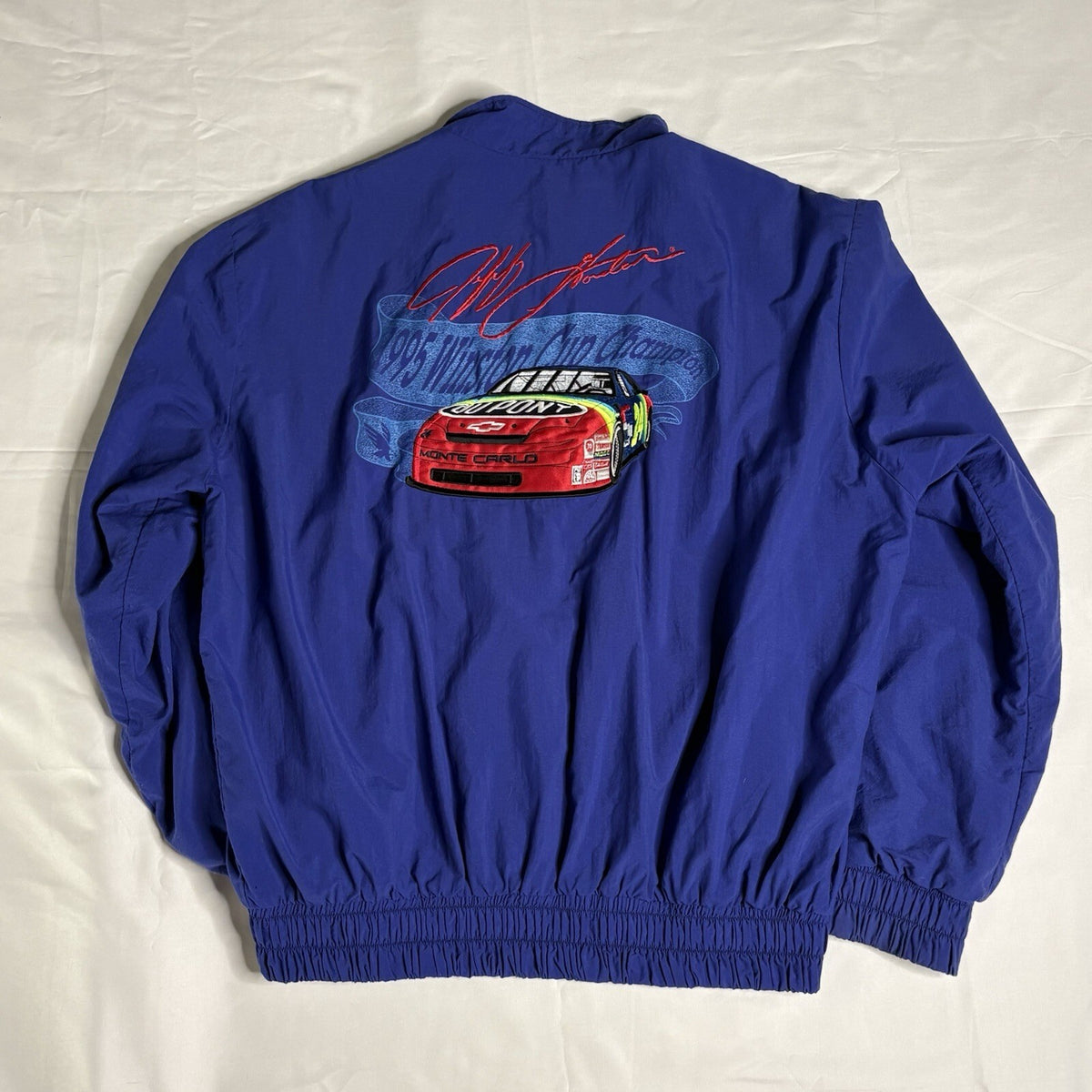 Vintage 90s Jeff Gordon NASCAR Jacket Large DuPont Refinish