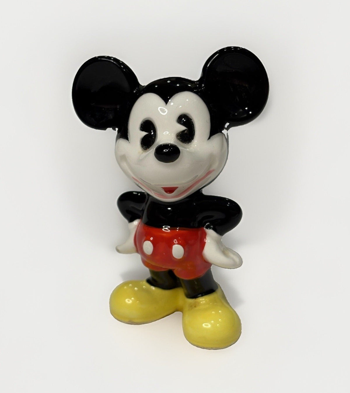 Vintage Disney Mickey Mouse Ceramic Figurine from Japan - Classic Collectible