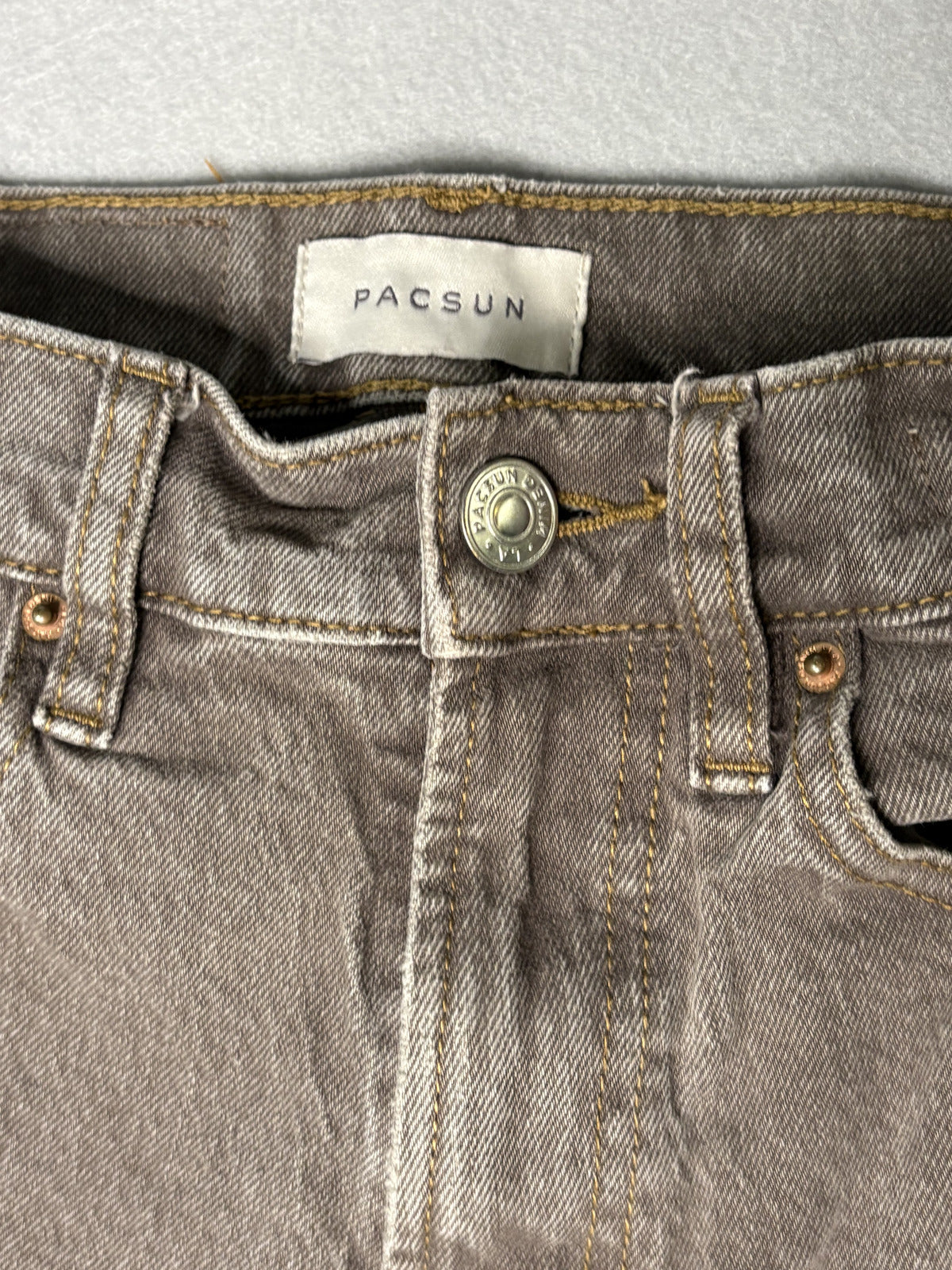 Pacsun Stretch High Rise Bootcut Jeans Size 22 Brown