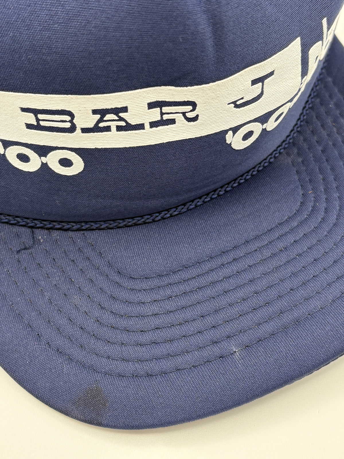 Vintage Cobra Bar J Navy Mesh Trucker Hat Cap One Size Fits