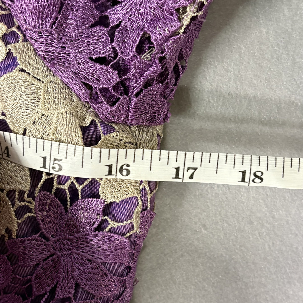 New Hand Tailored Nigerian Aso Ebi Purple Lace Top S