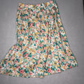 Vintage Liz Baker Floral Midi Skirt 20W USA Made