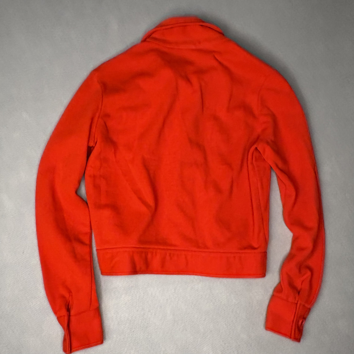 Vintage Garland Red Button-Up Cotton Acrylic Blend Sweater