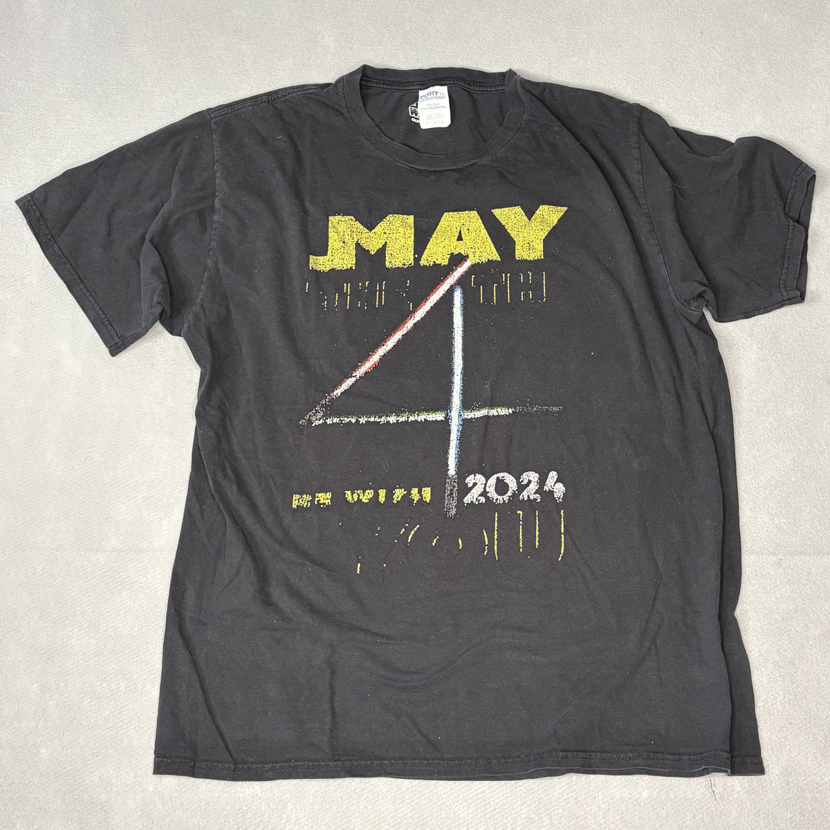 Star Wars May 4 2024 Black Graphic T-Shirt Large