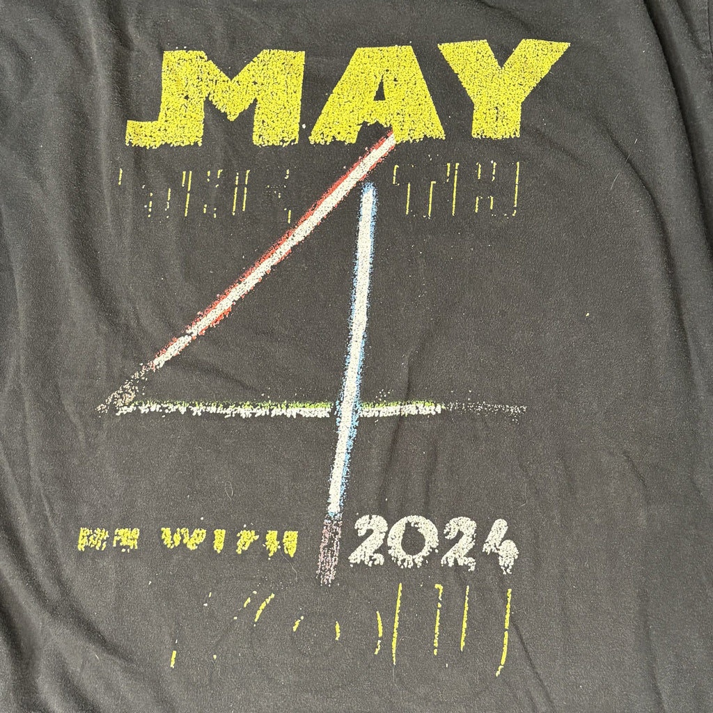 Star Wars May 4 2024 Black Graphic T-Shirt Large