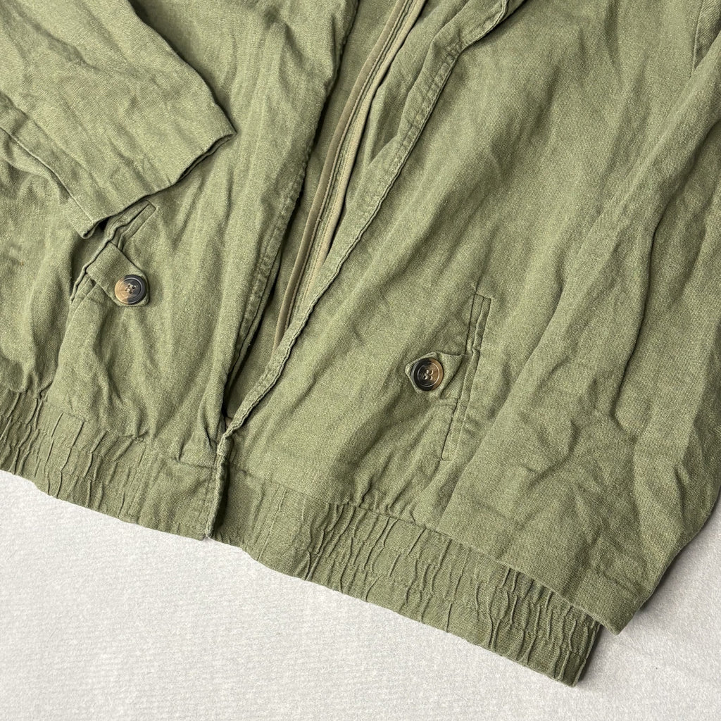 NYCC Olive Green Linen Rayon Jacket Medium
