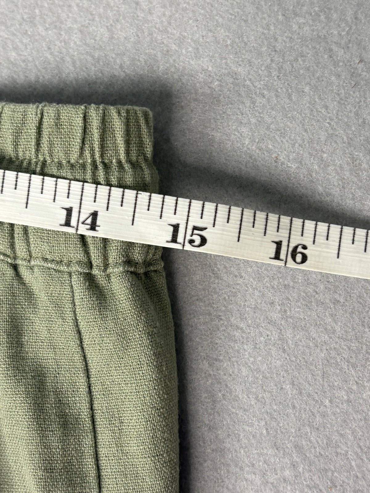 Love Tree Women's Light Olive Green Wide Leg Linen Blend