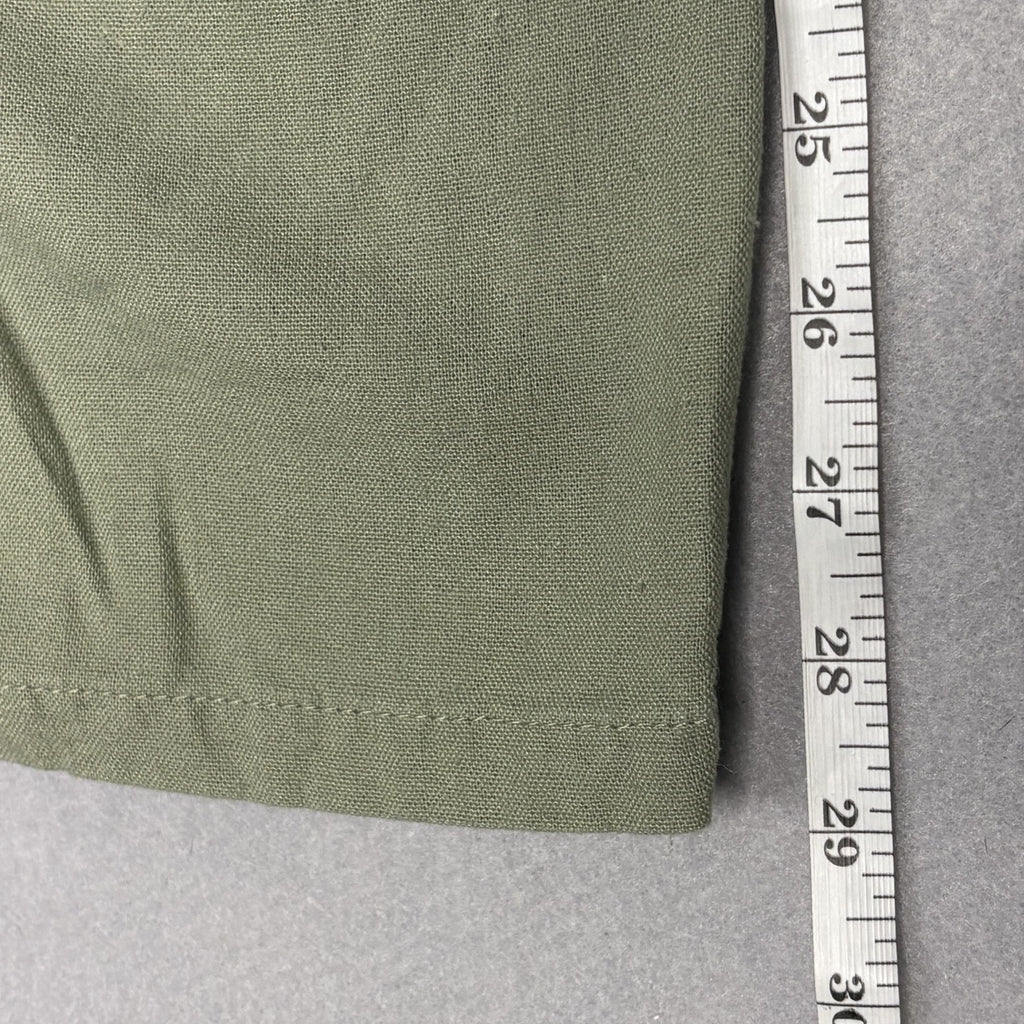 Love Tree Women's Light Olive Green Wide Leg Linen Blend