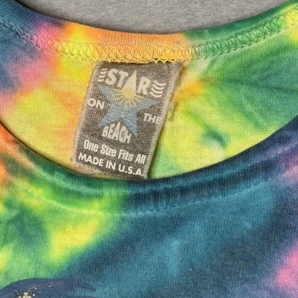 Estare On The Beach Tie-Dye Crop Tank Top One Size