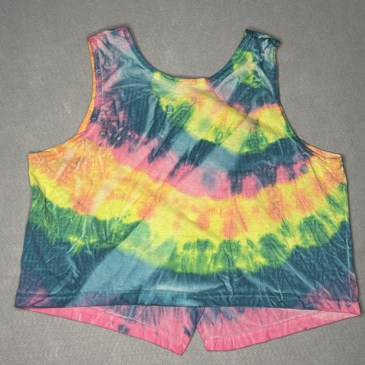 Estare On The Beach Tie-Dye Crop Tank Top One Size