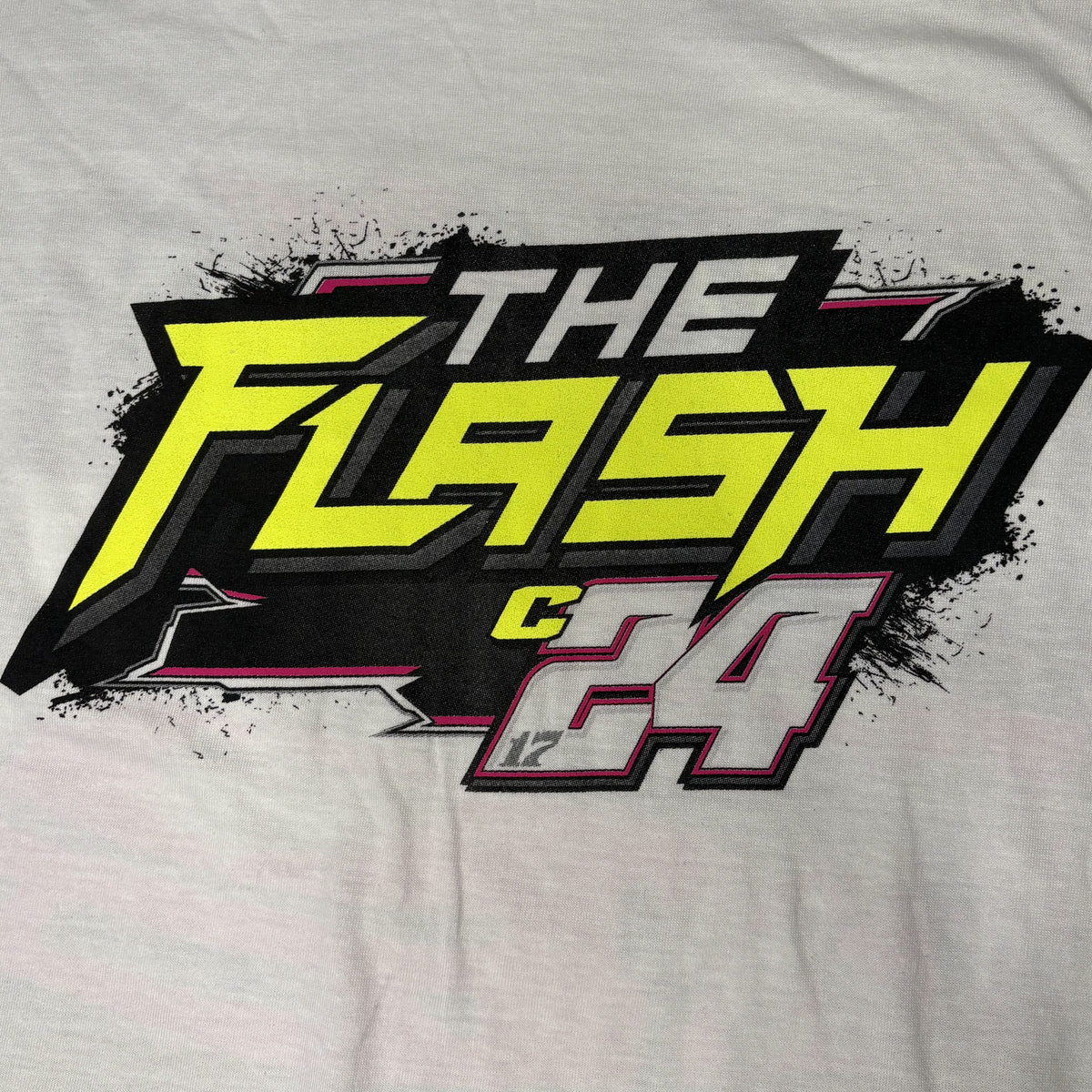 The Flash Jimmy Robinson Dirt Late Model Racing Shirt XL
