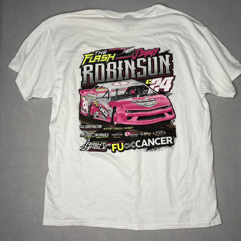 The Flash Jimmy Robinson Dirt Late Model Racing Shirt XL