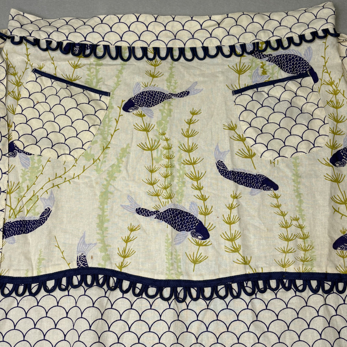 Now Designs Fish Cottagecore Apron- Coastal Grandma