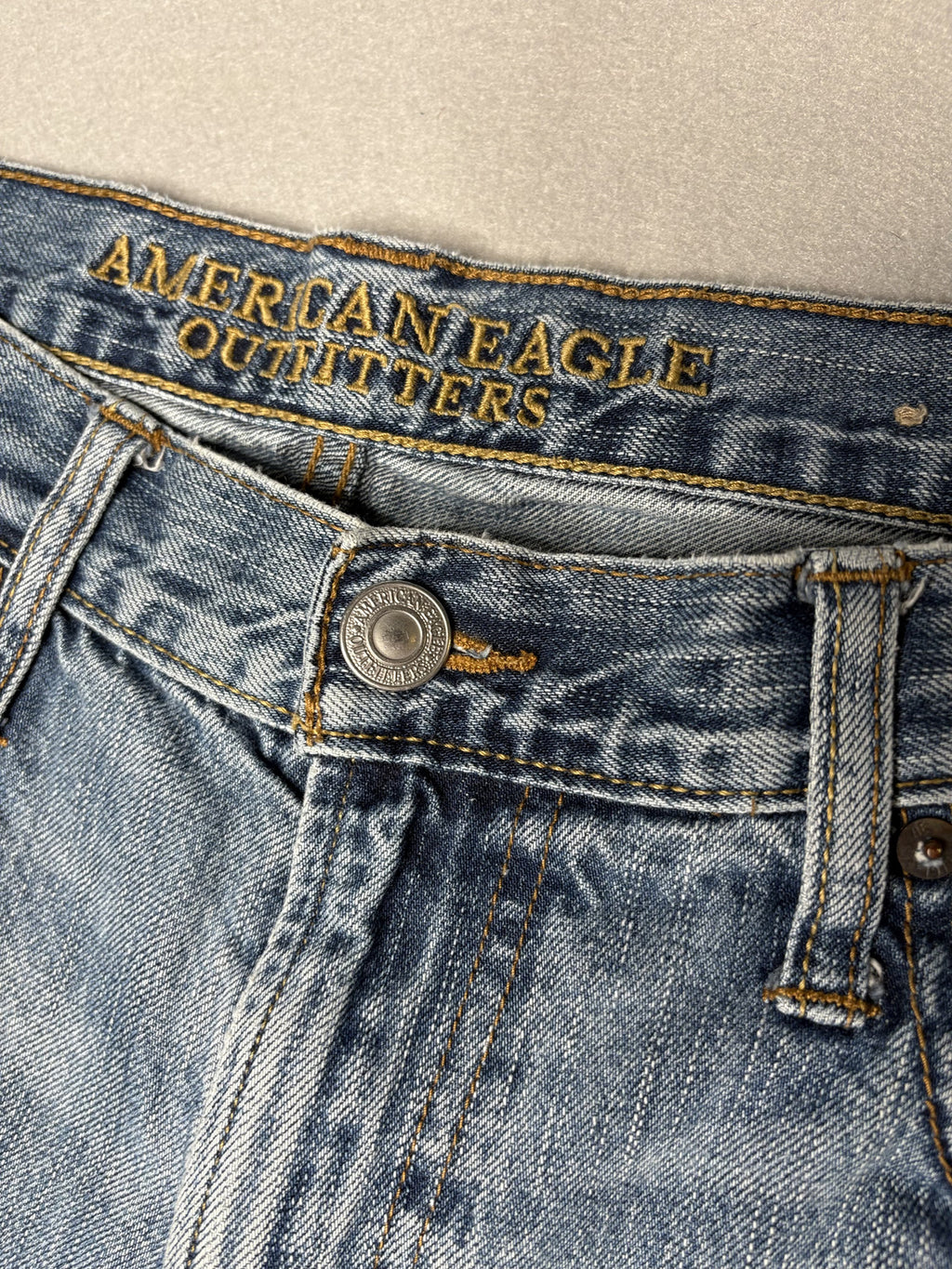 AEO Relaxed Straight Cut-Off Jorts Size 36