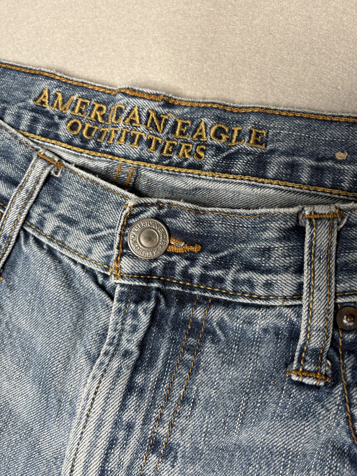 AEO Relaxed Straight Cut-Off Jorts Size 36