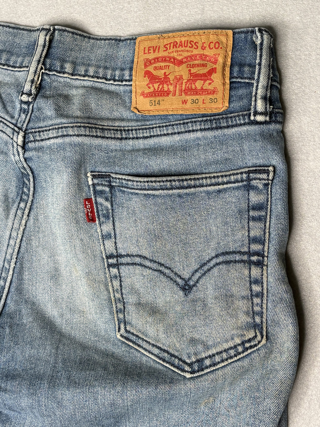 Levi's 514 Light Wash Denim Jeans, Waist 30, Length 30