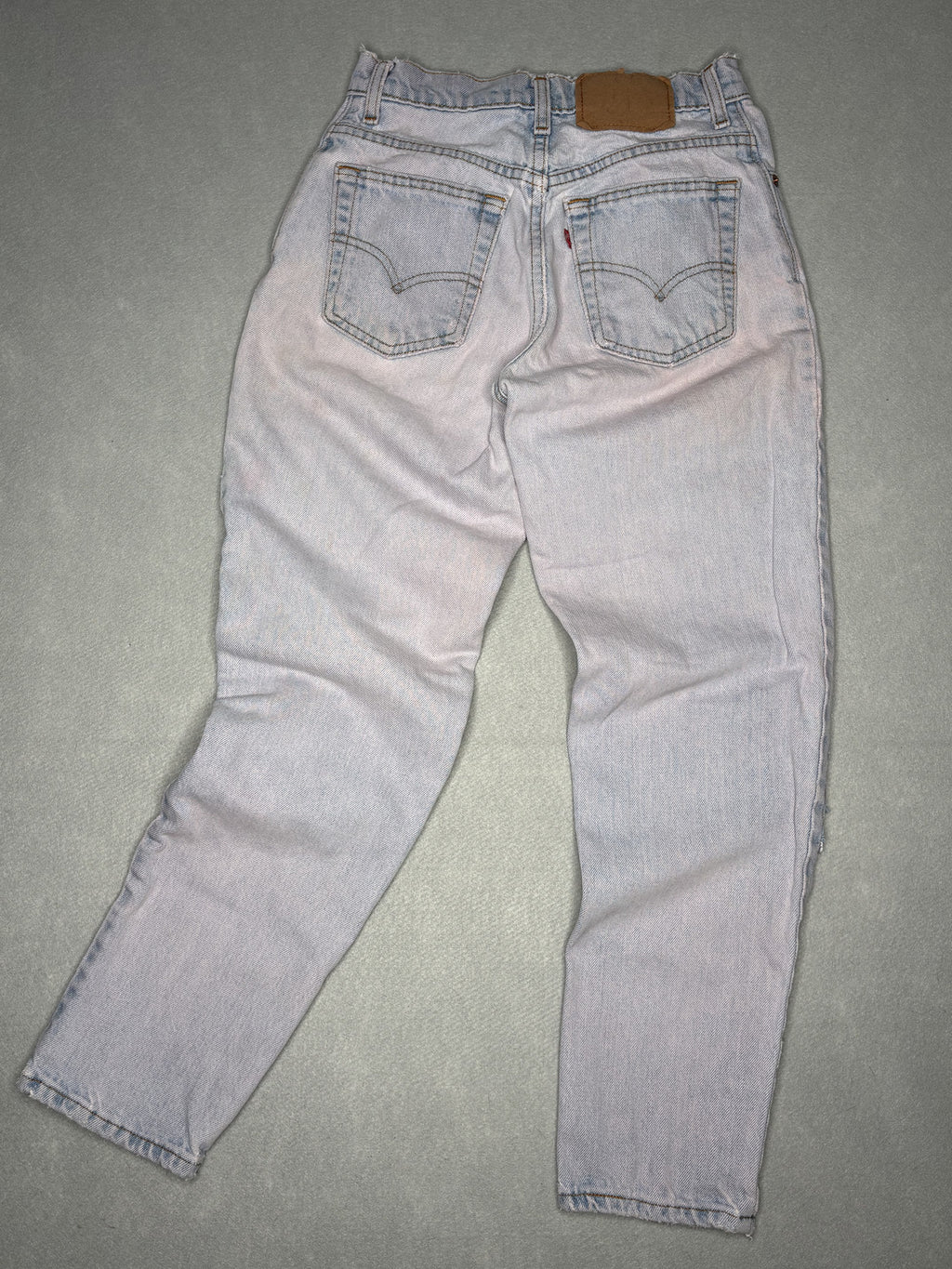 Vintage Levi's 550 USA Made Jeans Patched Pink Wash