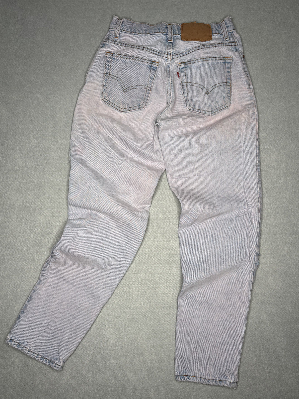 Vintage Levi's 550 USA Made Jeans Patched Pink Wash