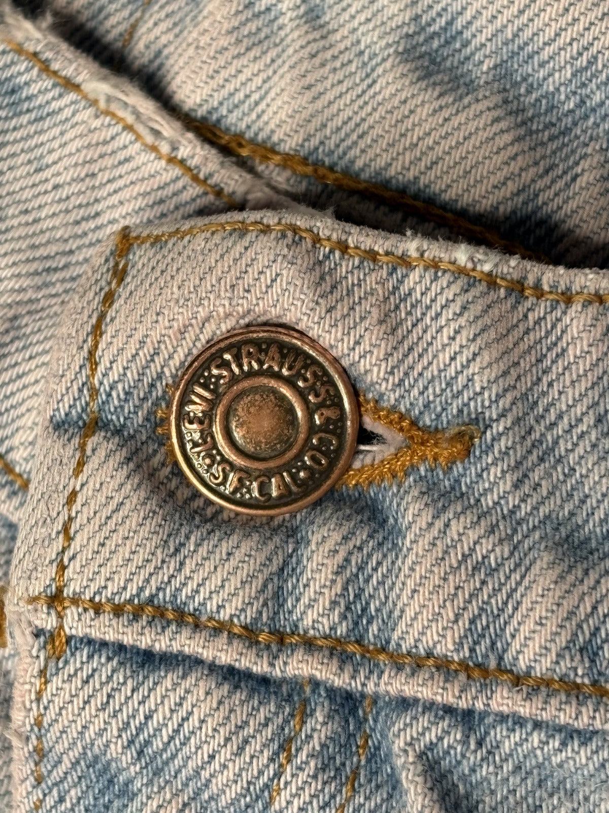 Vintage Levi's 550 USA Made Jeans Patched Pink Wash