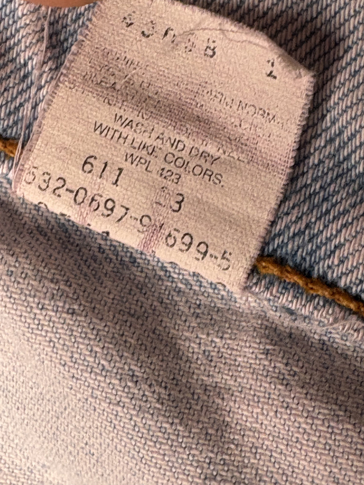 Vintage Levi's 550 USA Made Jeans Patched Pink Wash