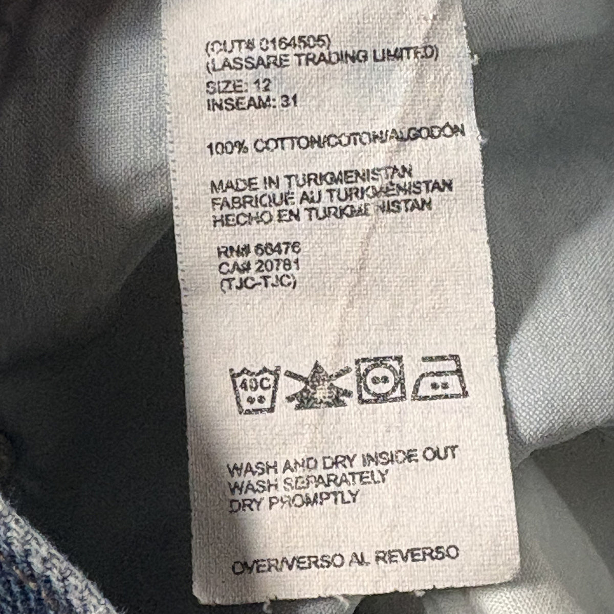 Tommy Hilfiger Classic Blue Denim Jeans Size 12