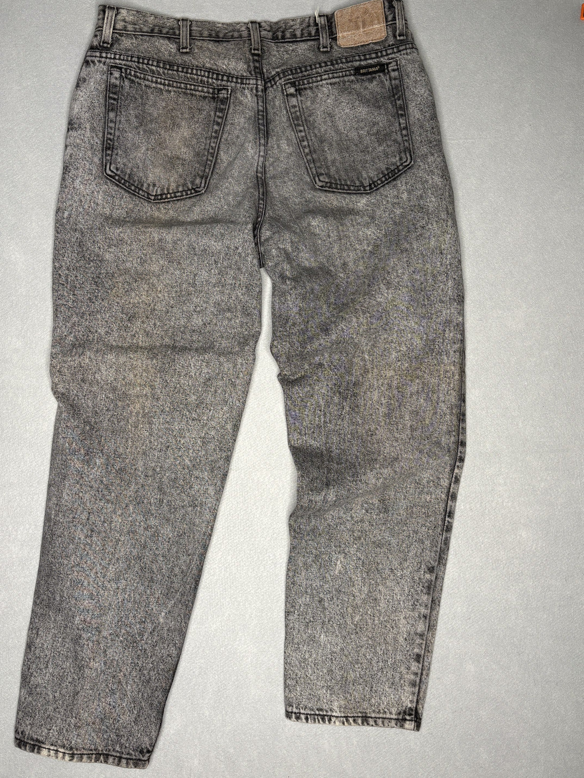 Vintage 90s Brittania Grey Denim Jeans Size 36x30