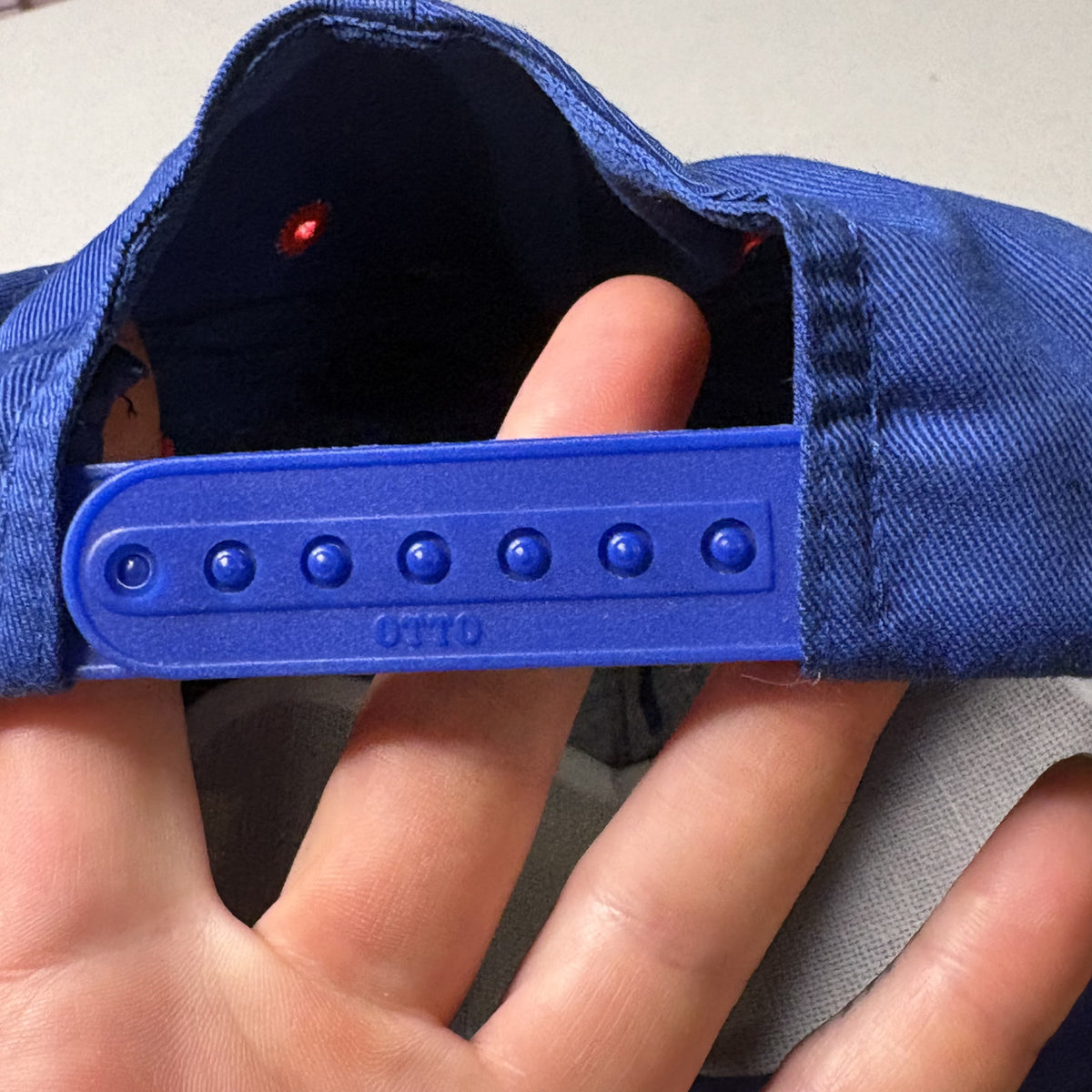 Otto Cap Blue and Red Snapback Hat
