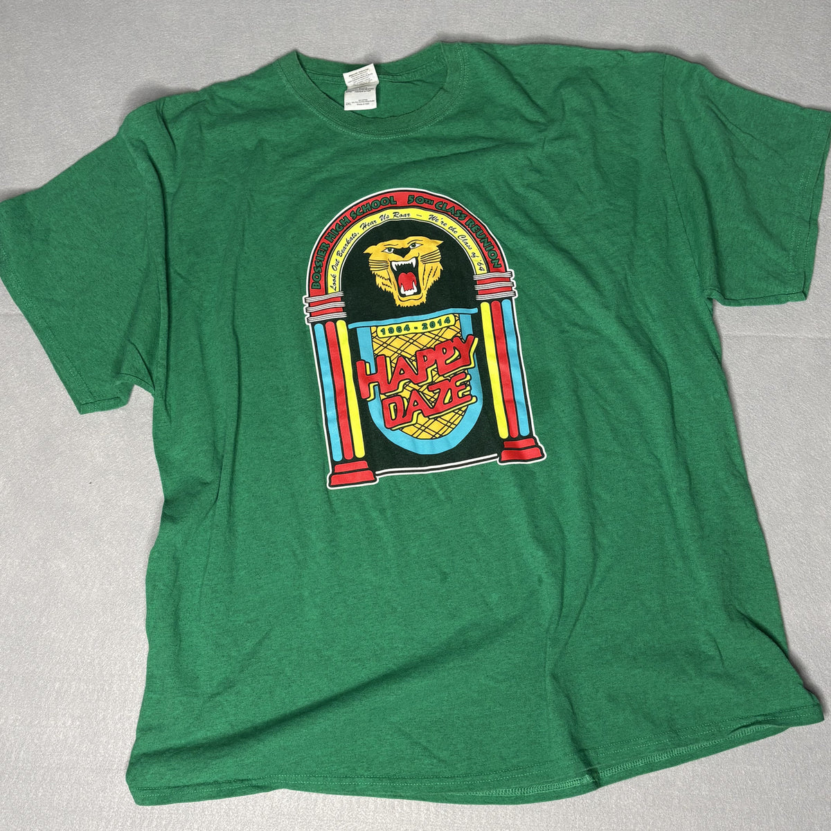 Gildan Ultra Cotton Green Happy Daze Boswell High School 50