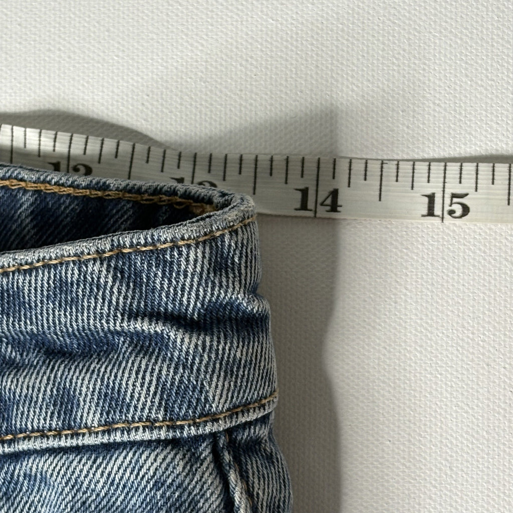 Zara Premium Crafted Distressed Blue Denim Jeans Size US 6