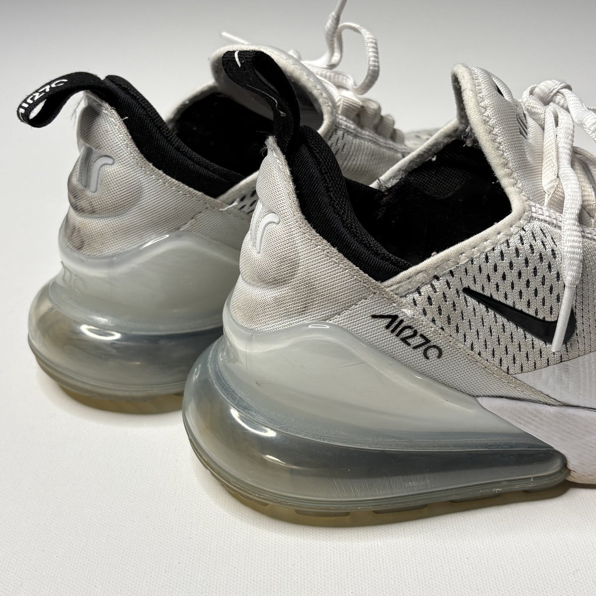 Nike Air Max 270 White Gray Black Sneakers - Preloved