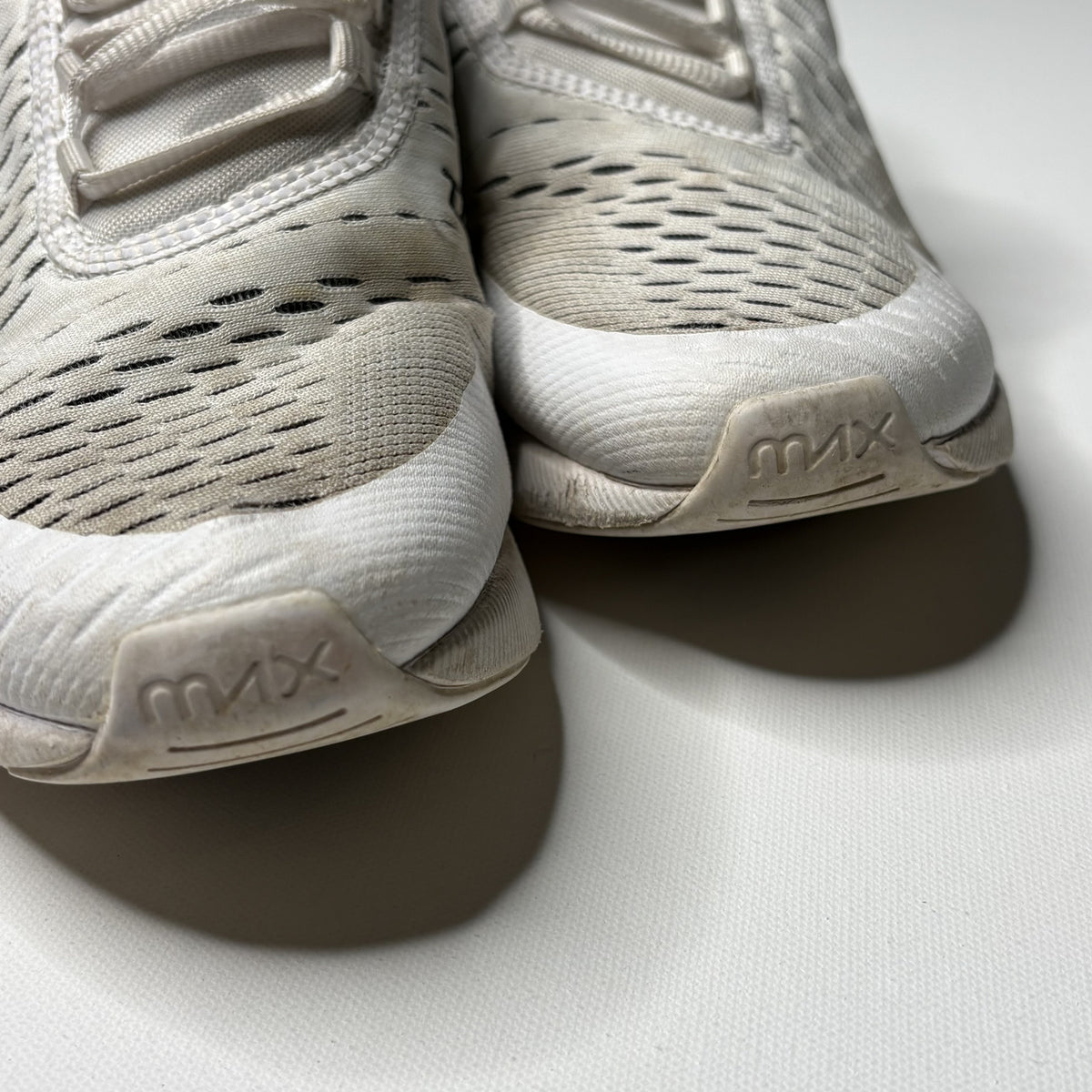 Nike Air Max 270 White Gray Black Sneakers - Preloved