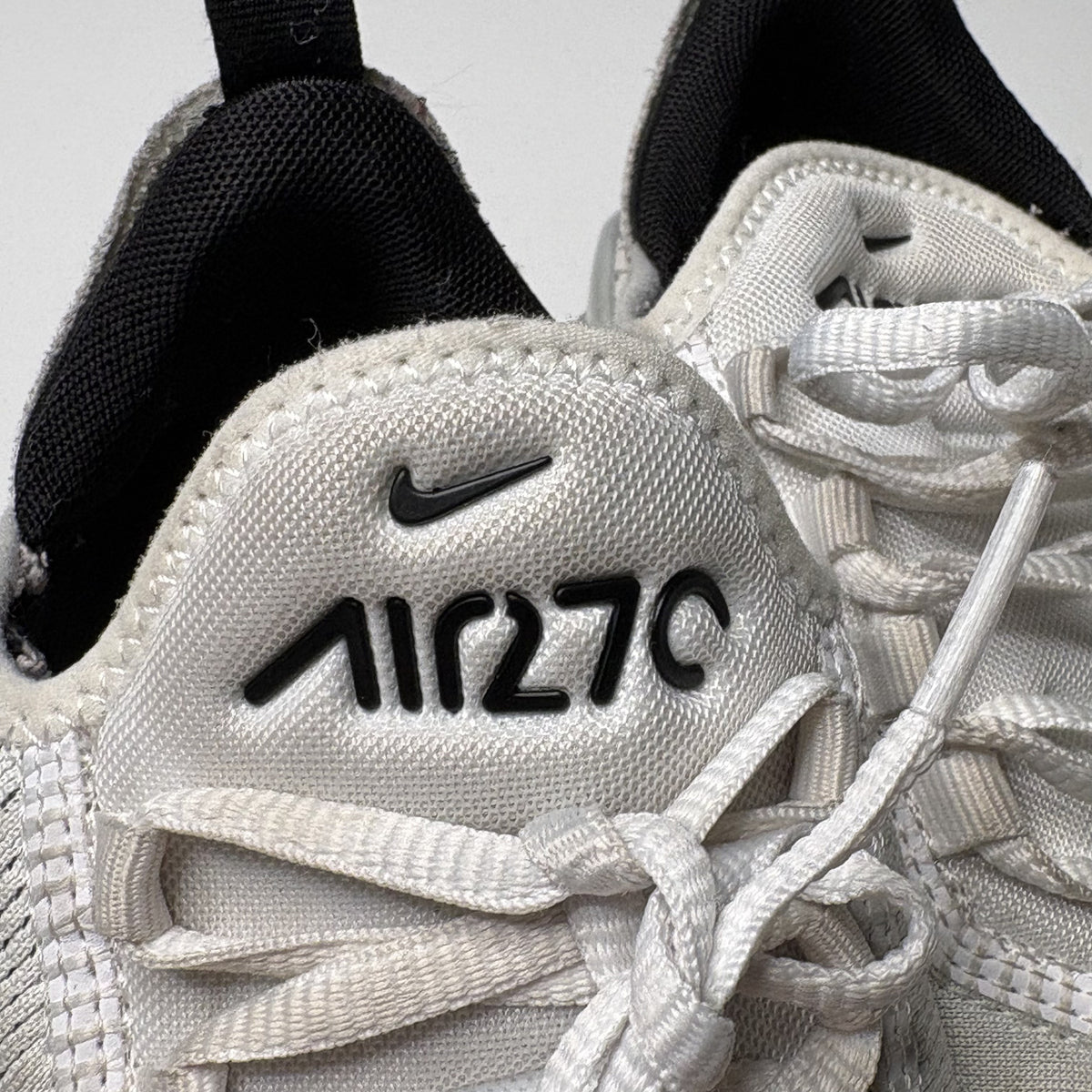 Nike Air Max 270 White Gray Black Sneakers - Preloved