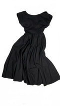 Vintage Howard Wolf Black Midi Dress - Button Front Prairie