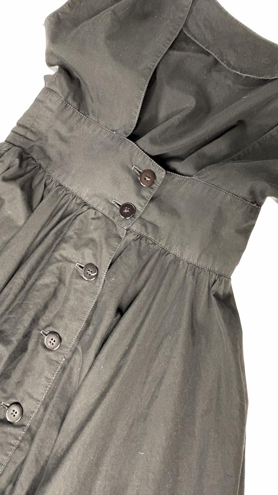 Vintage Howard Wolf Black Midi Dress - Button Front Prairie