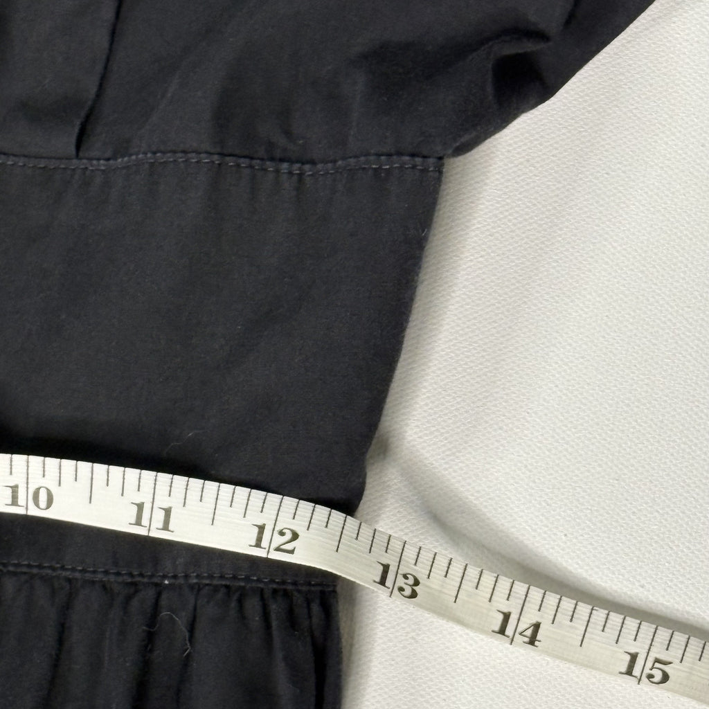 Vintage Howard Wolf Black Midi Dress - Button Front Prairie