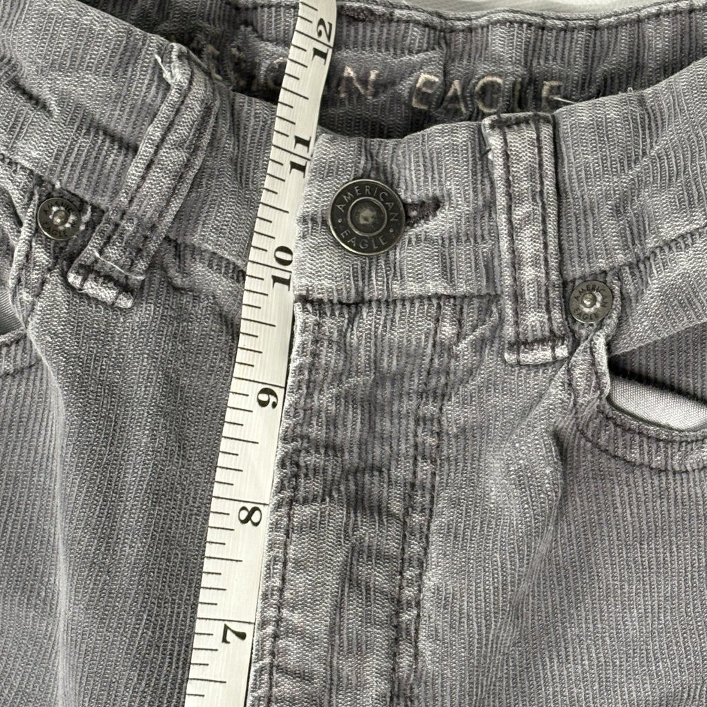 American Eagle Gray High-Rise Skinny Jeans - Size 4 Long