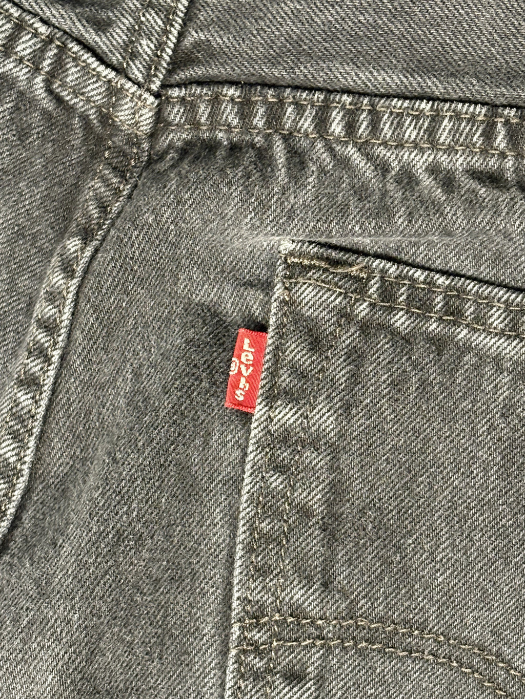 Levi's 501 Black Denim Jeans Mens 40x30 Button Fly Straight