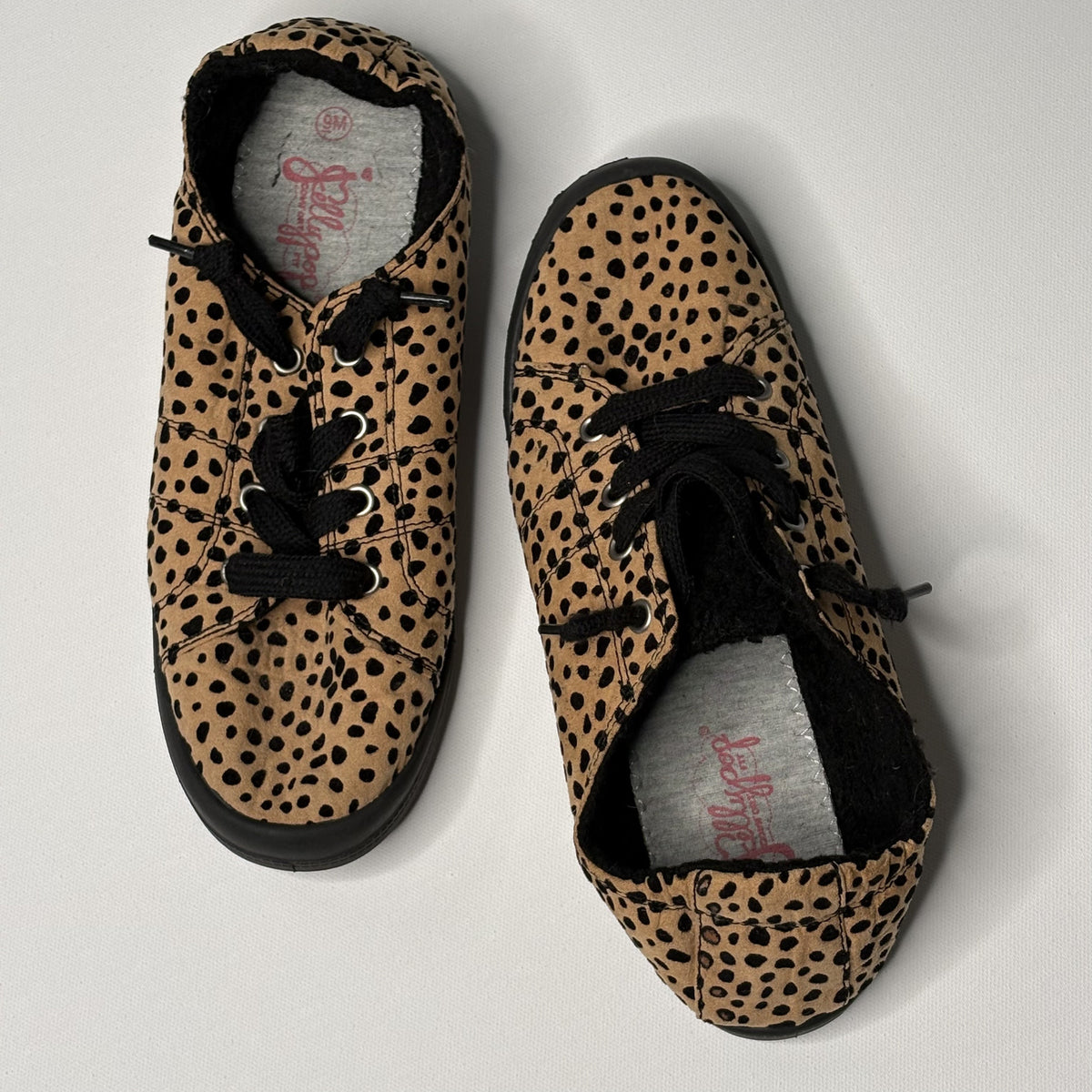 Jellypop Leopard Print Slip On Canvas Shoes Womens Size 9M