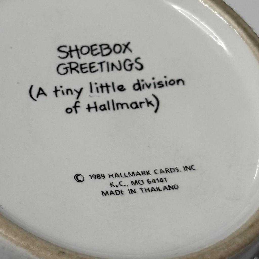 Shoebox Greetings Vintage 1989 Ceramic Coffee Mug Made in Thailand