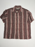 VTG Fieldmaster Patterned Short Sleeve Button Up Shirt L