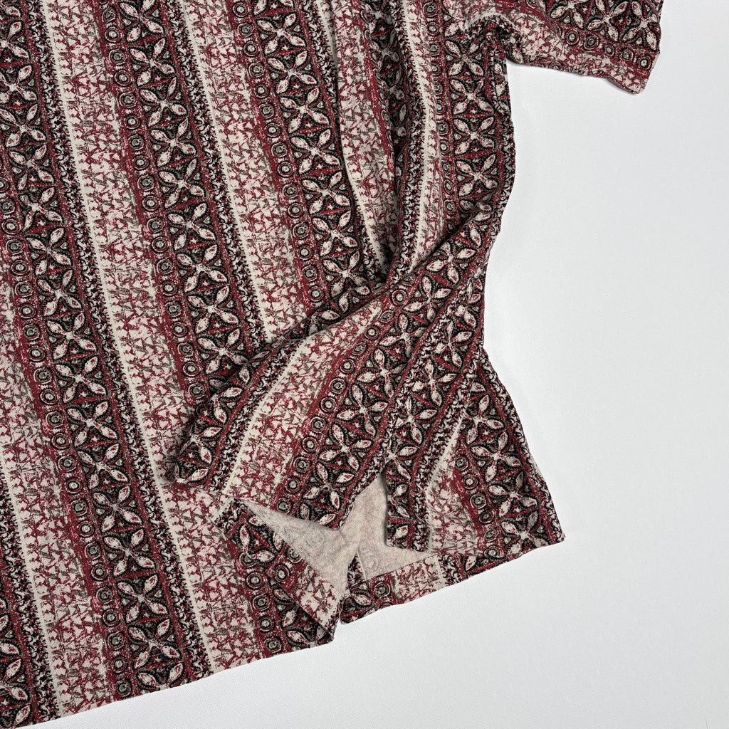 VTG Fieldmaster Patterned Short Sleeve Button Up Shirt L