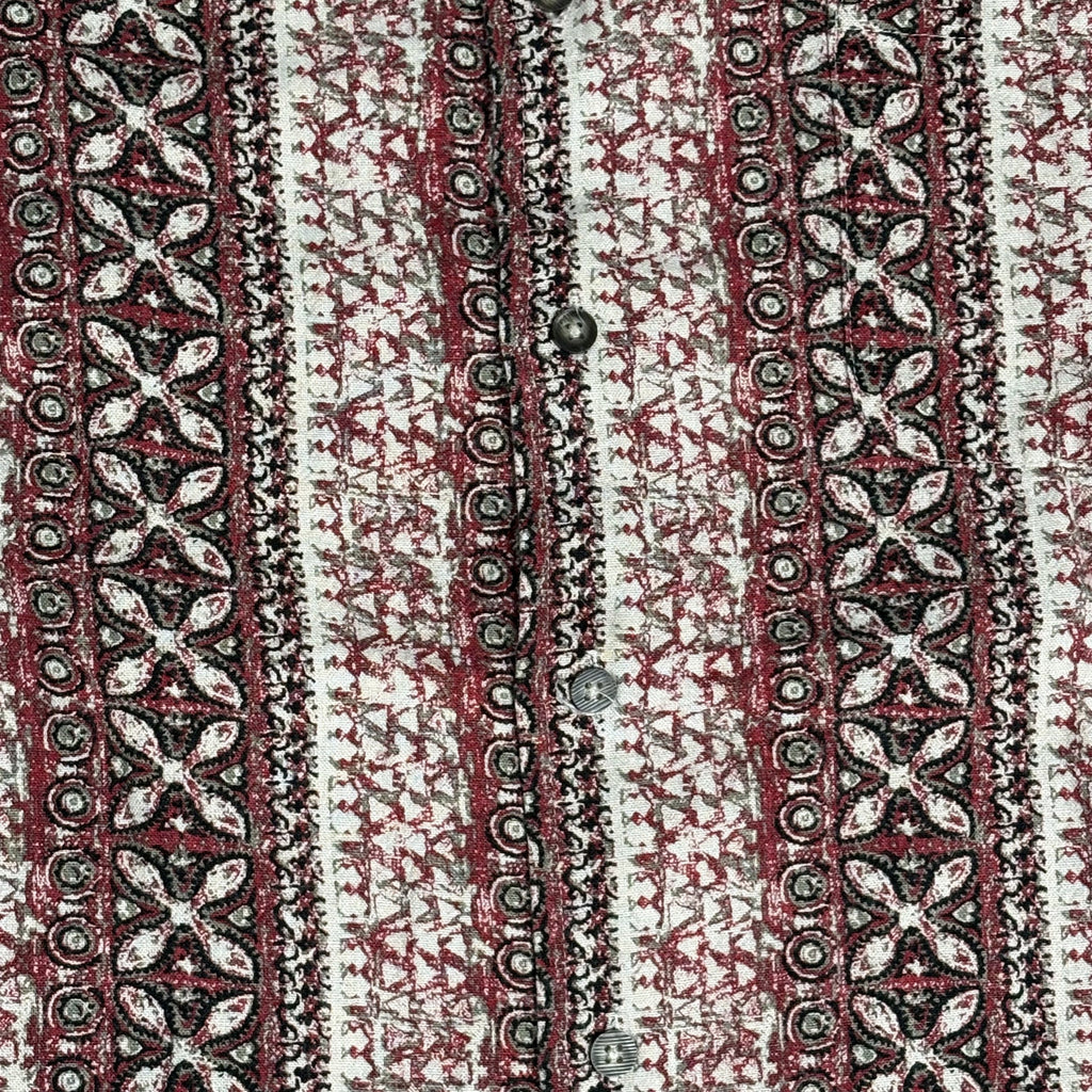 VTG Fieldmaster Patterned Short Sleeve Button Up Shirt L