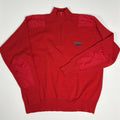 VTG L.L. Bean HighTrek 1/4 Zip Fleece Pullover Red XL
