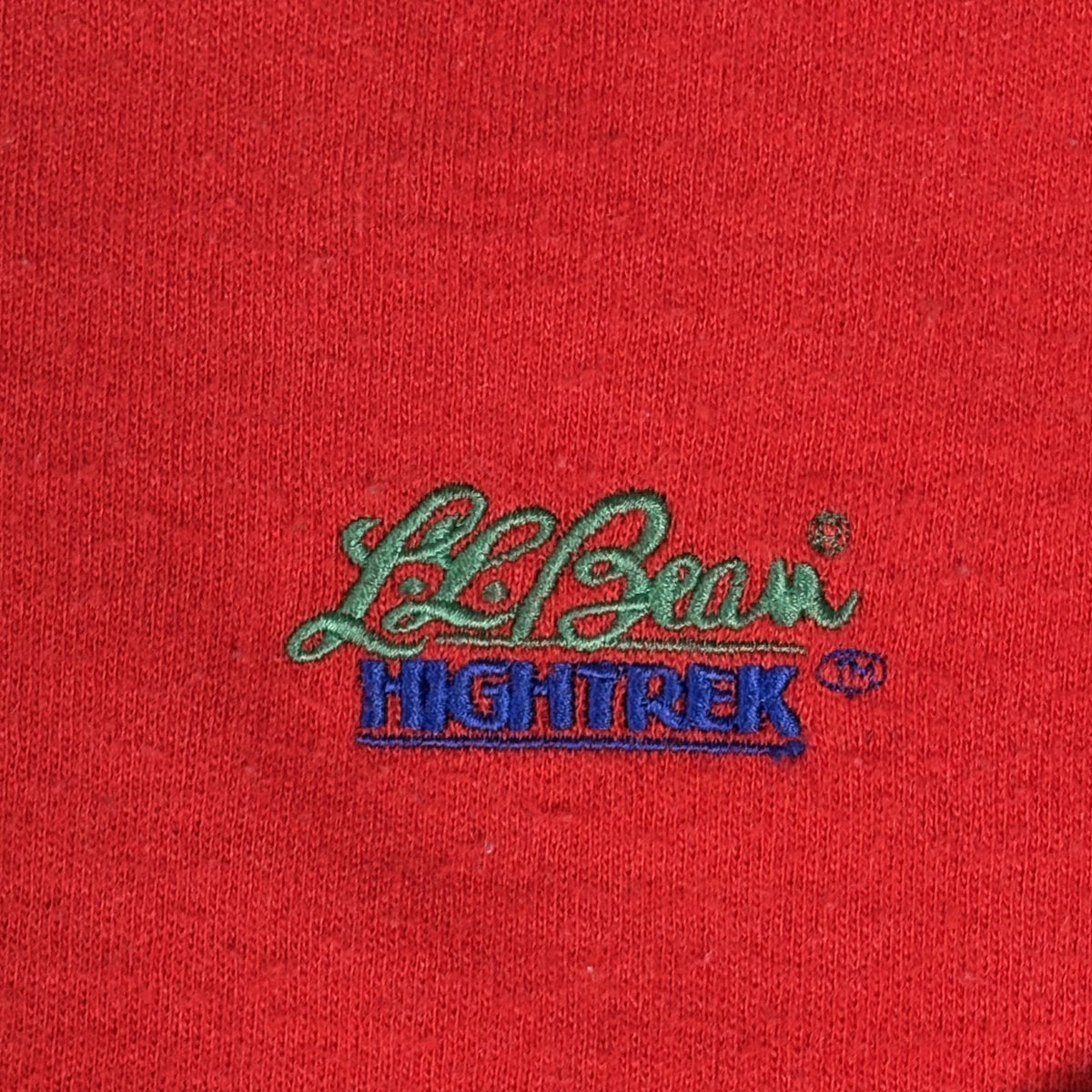 VTG L.L. Bean HighTrek 1/4 Zip Fleece Pullover Red XL