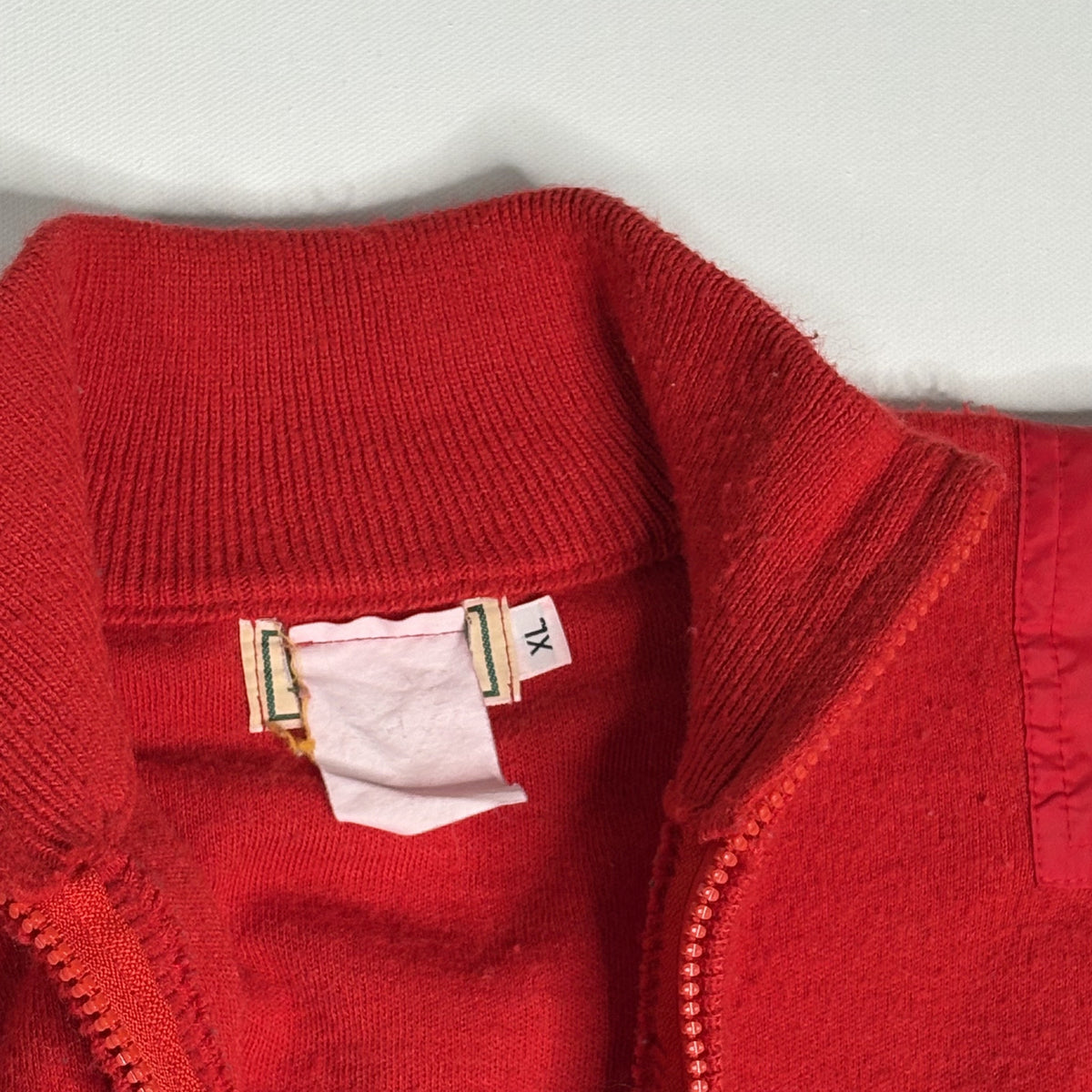 VTG L.L. Bean HighTrek 1/4 Zip Fleece Pullover Red XL