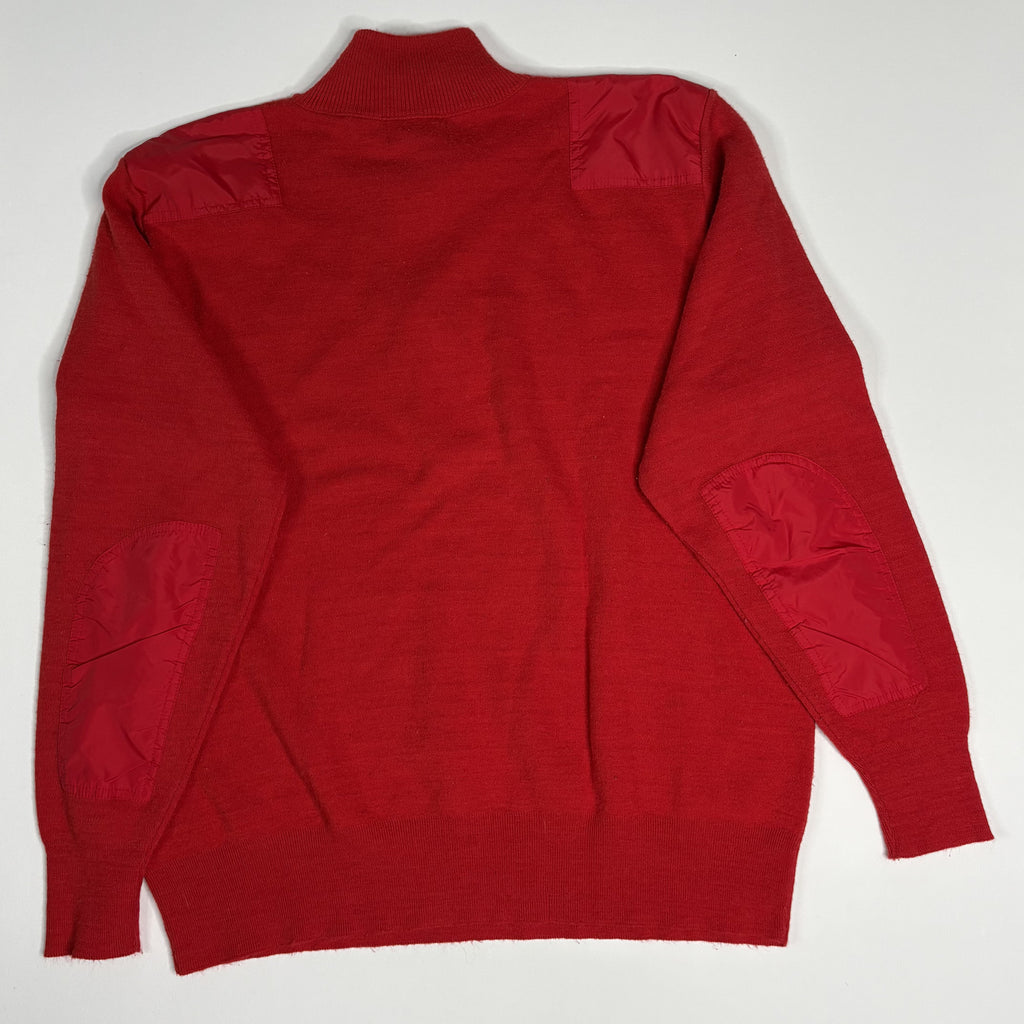 VTG L.L. Bean HighTrek 1/4 Zip Fleece Pullover Red XL