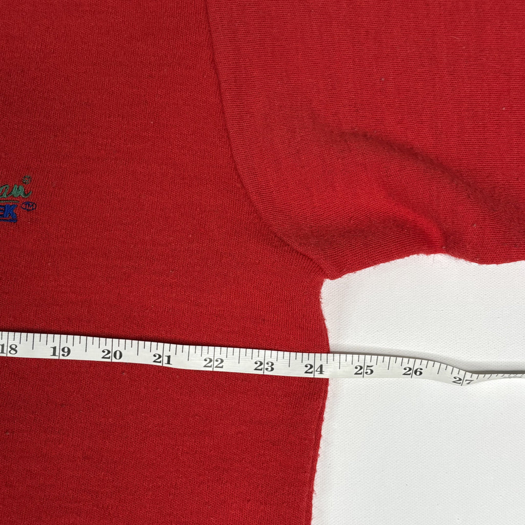VTG L.L. Bean HighTrek 1/4 Zip Fleece Pullover Red XL