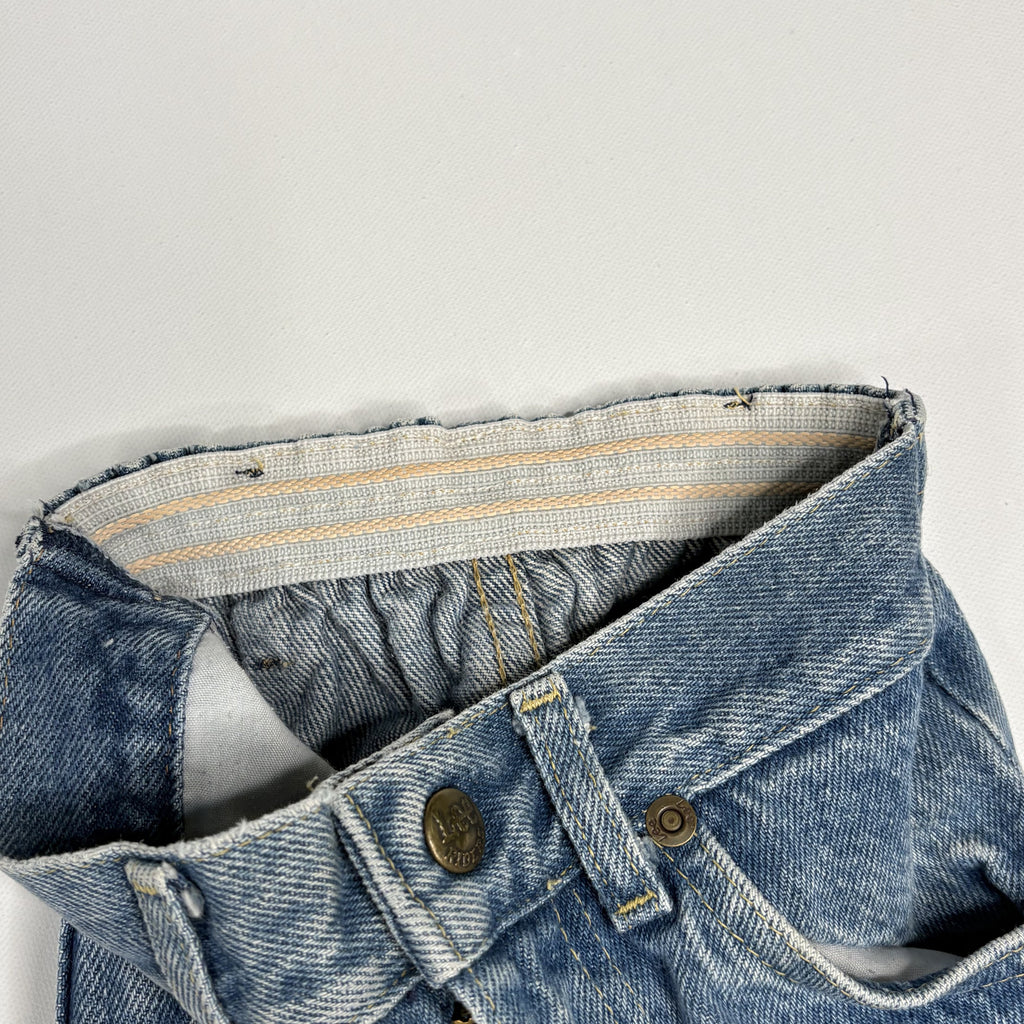 Vintage Lee Kids Denim Jeans  Elastic Waist Made in USA Blue
